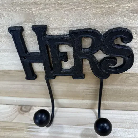 HERS Cast Iron Wall Clothes Hook - Picture 2 of 10